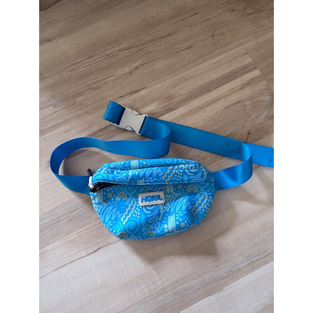 Hoka Cross Body Bag Fanny Pack Blue Small Zip